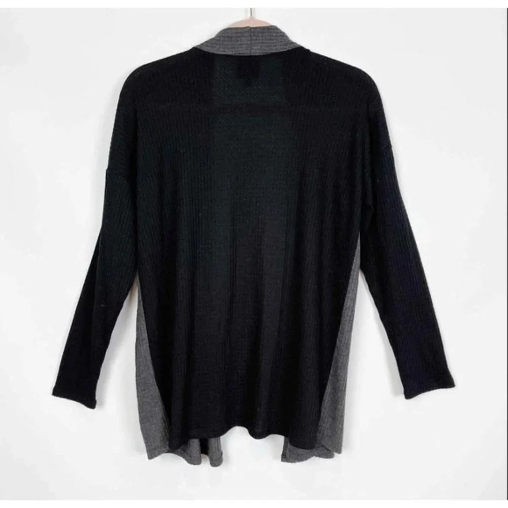 Bobeau Waffle Knit Open Cardigan - Picture 3 of 3